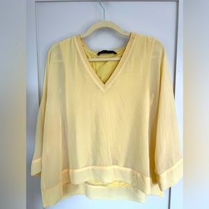Zara yellow blouse